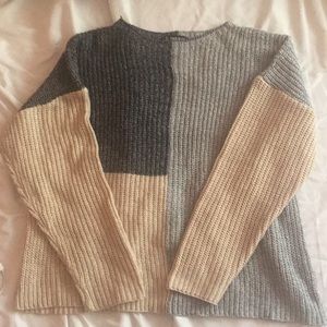 Color block sweater